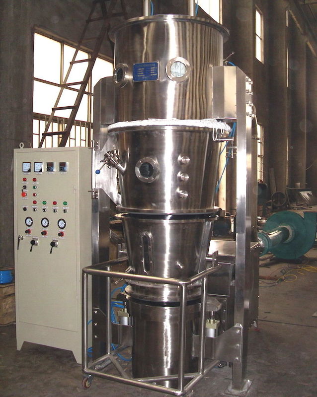 FL and FLP Solid Works Top Spraying Granulation Fluid Bed Dryer FBD